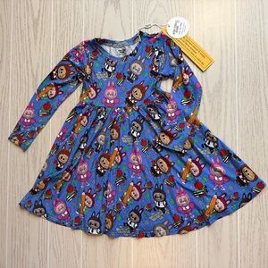 Little Britches Boutique Bamboo Labubu Twirl Dress Toddler Girl Size 3T NEW